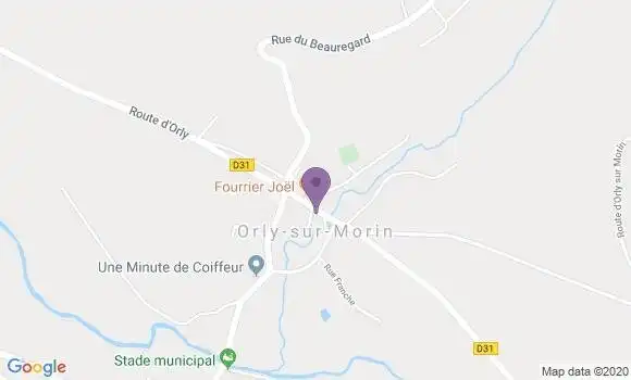 Localisation Orly sur Morin Ap - 77750