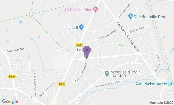 Localisation Ozoir la Ferriere - 77330