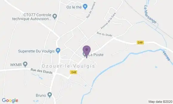 Localisation Ozouer le Voulgis Bp - 77390