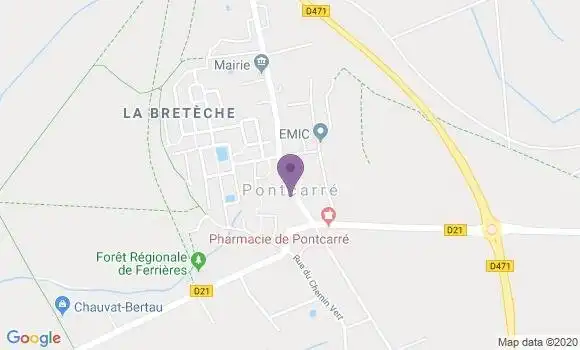 Localisation Pontcarre Bp - 77135