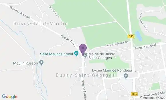 Localisation Saint Thibault des Vignes Bp - 77400
