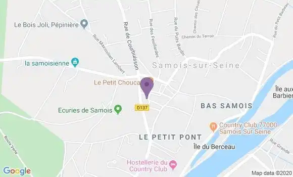 Localisation Samois sur Seine Bp - 77920