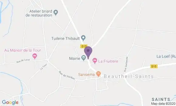Localisation Touquin Bp - 77131