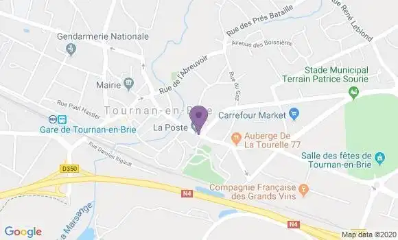 Localisation Tournan En Brie - 77220