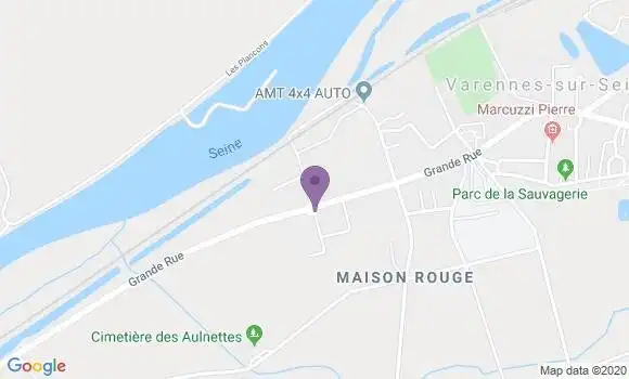 Localisation Varennes sur Seine Bp - 77130