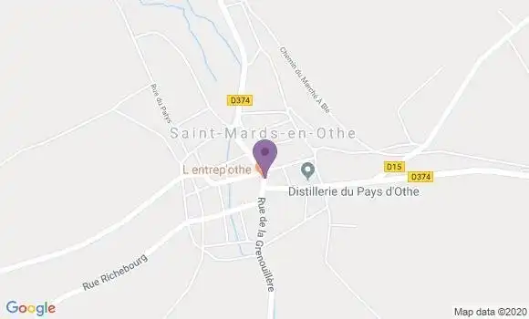 Localisation St Mards En Othe Ap - 10160