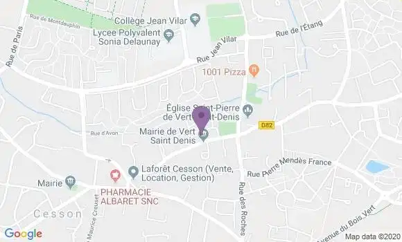 Localisation Vert Saint Denis Bp - 77240