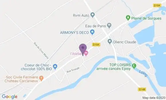 Localisation Villecerf Bp - 77250