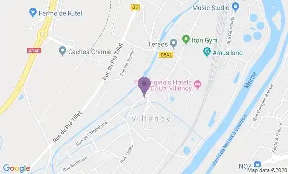 Localisation Villenoy Bp - 77124
