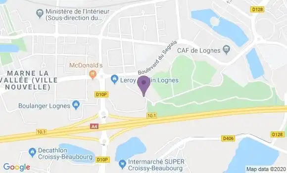 Localisation Bussy St Georges - 77600