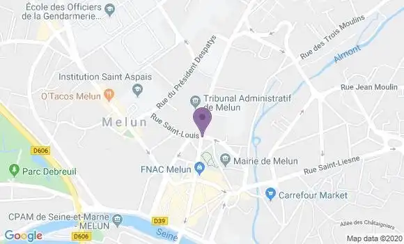 Localisation Melun Bp - 77000