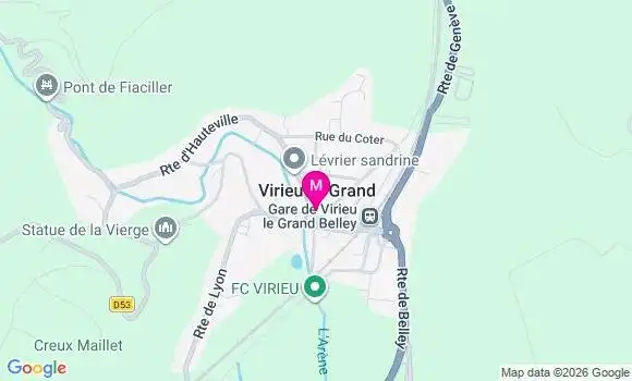 Localisation Virieu le Grand - 01510