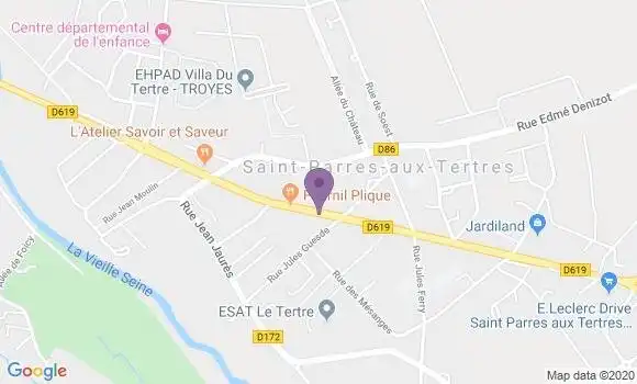 Localisation Saint Parres Aux Tertres Bp - 10410
