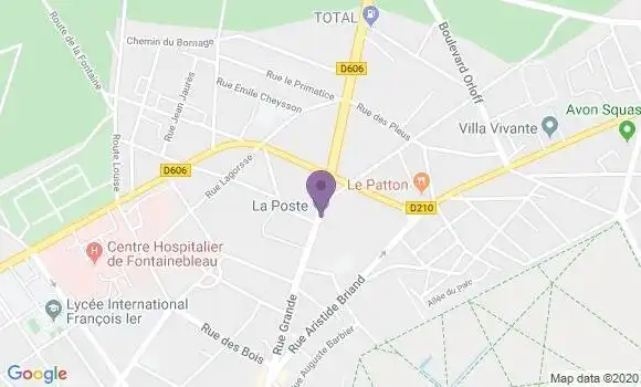 Localisation Fontainebleau les Marechaux Bp - 77300