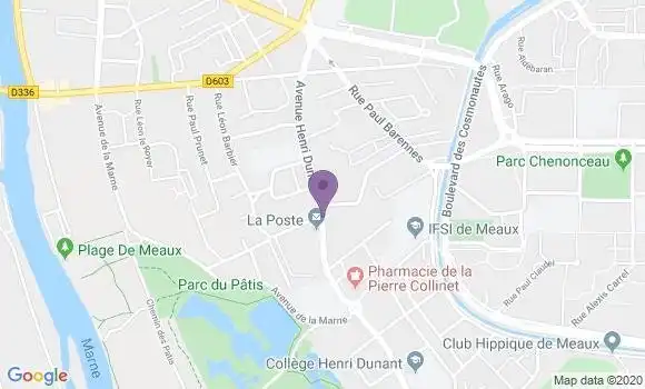 Localisation Meaux Dunant Bp - 77100