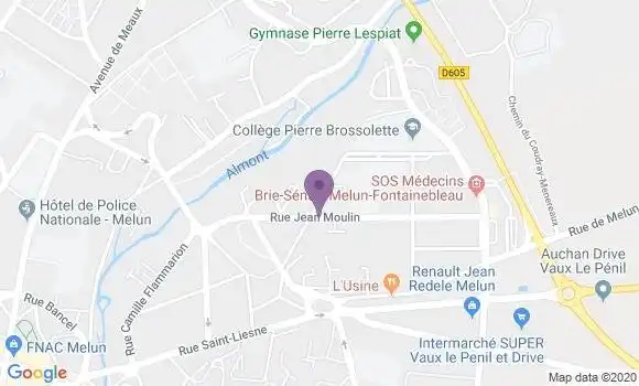 Localisation Melun l