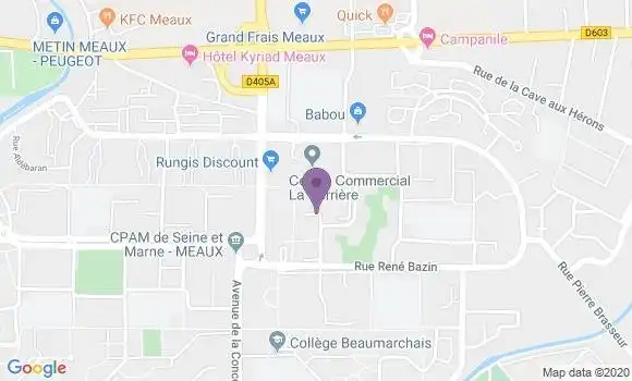 Localisation Meaux Beauval - 77100