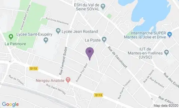 Localisation Mantes la Jolie Gassicourt Bp - 78200