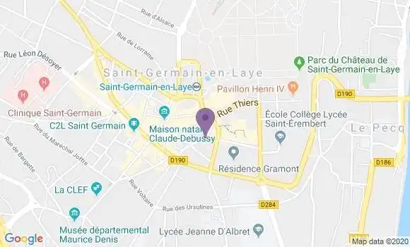 Localisation Saint Germain Chateau Bp - 78100