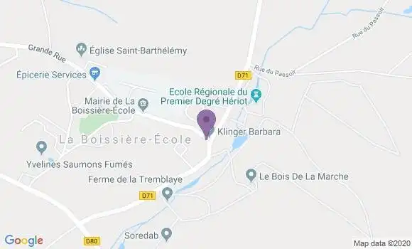 Localisation La Boissiere Ecole Ap - 78125