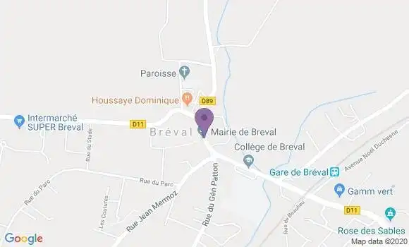 Localisation Breval Bp - 78980