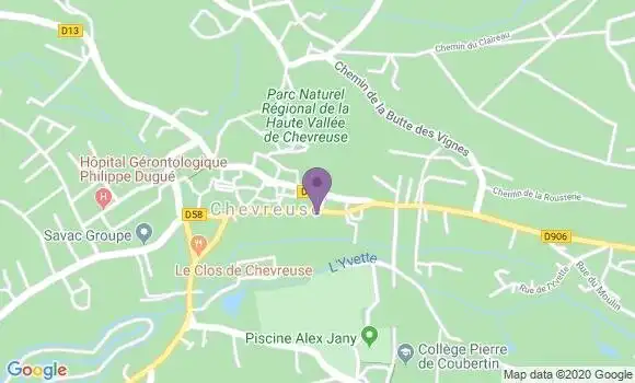 Localisation Chevreuse Bp - 78460