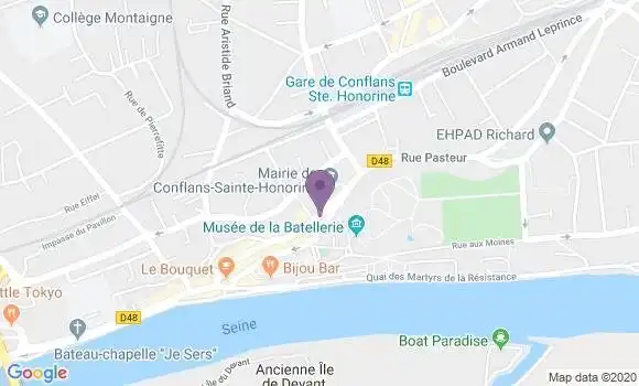Localisation Conflans Berteaux - 78700