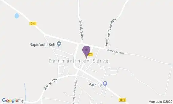 Localisation Dammartin En Serve Bp - 78111