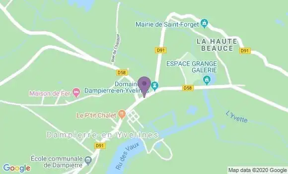 Localisation Dampierre En Yvelines Bp - 78720