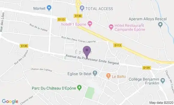 Localisation Epone Bp - 78680