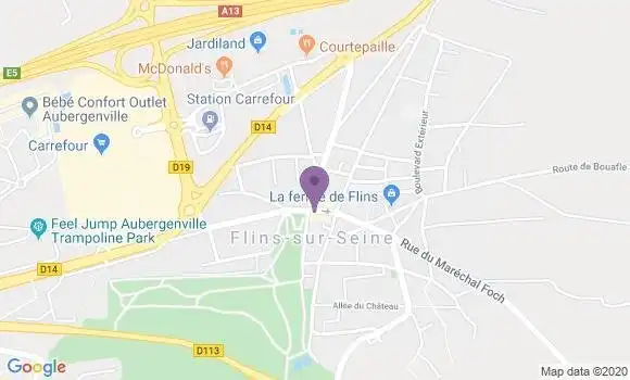 Localisation Flins sur Seine Bp - 78410