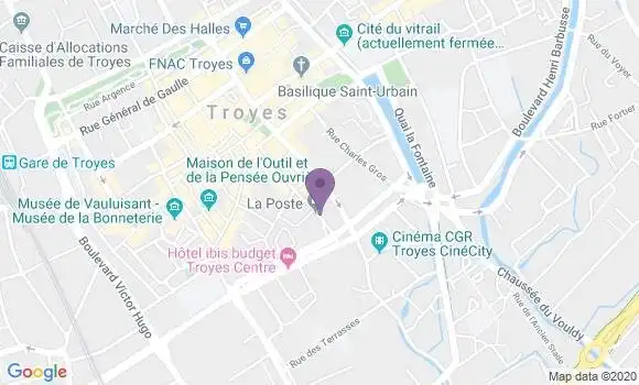 Localisation Troyes Thibaud de Champagne - 10000