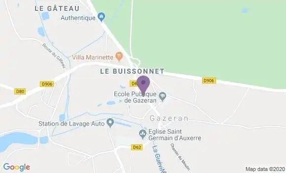 Localisation Gazeran Bp - 78125