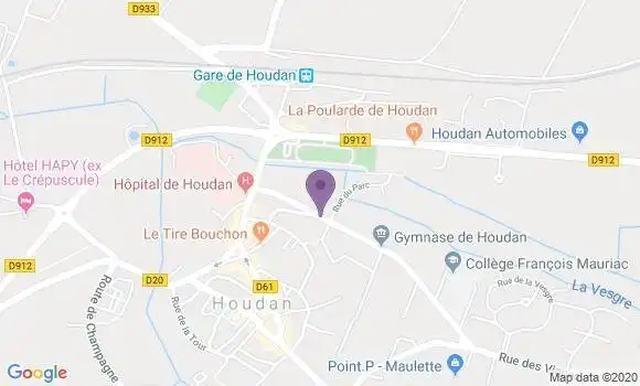 Localisation Houdan - 78550