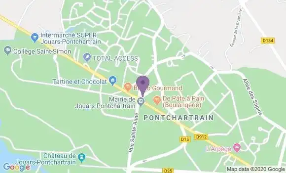 Localisation Jouars Pontchartrain Bp - 78760