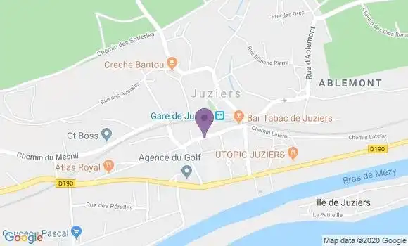 Localisation Juziers Bp - 78820