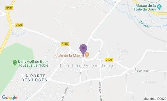 Localisation Les Loges En Josas Ap - 78350