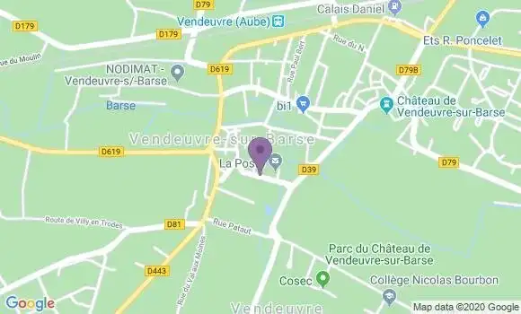 Localisation Vendeuvre sur Barse - 10140