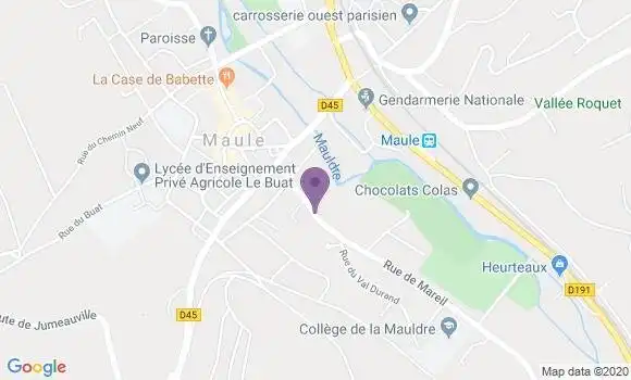 Localisation Maule - 78580