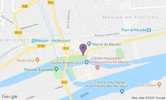 Localisation Meulan Principal - 78250
