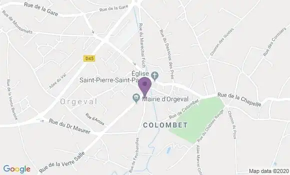 Localisation Orgeval - 78630