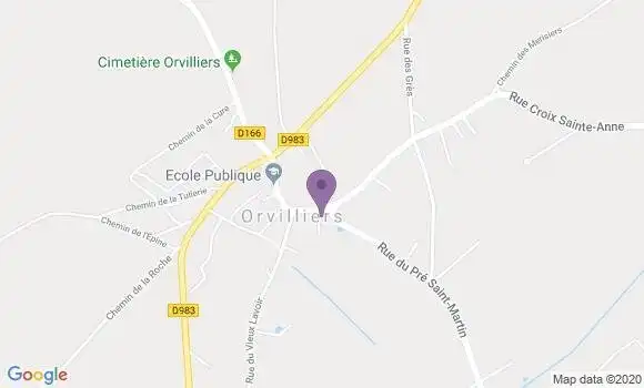 Localisation Orvilliers Bp - 78910