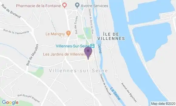 Localisation Villennes sur Seine Bp - 78670