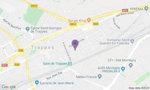 Localisation Voisins le Bretonneux Bp - 78960