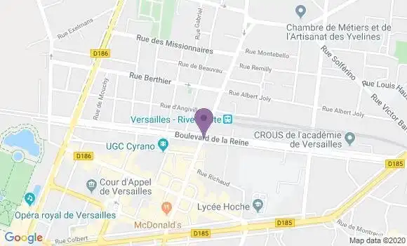 Localisation Versailles Notre Dame - 78000