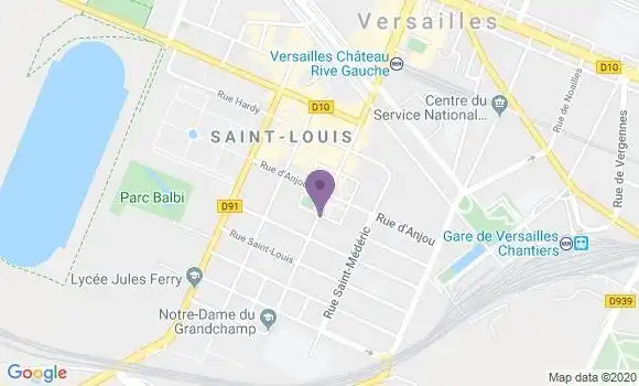 Localisation Versailles Saint Louis Bp - 78000
