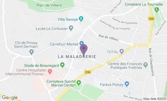 Localisation Poissy Beauregard Bp - 78300