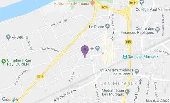 Localisation Les Mureaux Bp - 78130