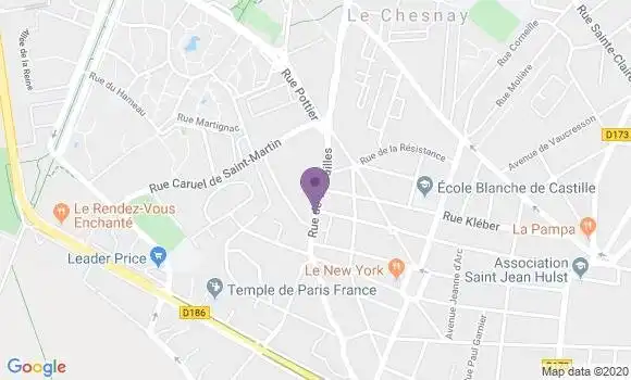 Localisation Le Chesnay Exelmans Bp - 78150