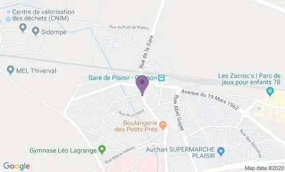 Localisation Plaisir Gare Bp - 78370